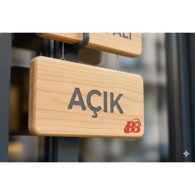  Açık / Kapalı Kapı Levhası