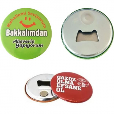 Bursa Buton Magnetli Açacak Baskı